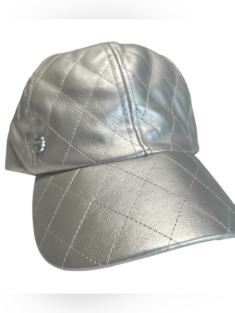 Vince Camuto Metallic Silver Cap